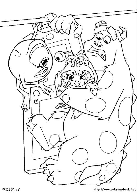 Monsters, inc. coloring picture